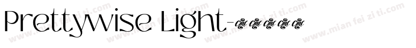 Prettywise Light字体转换